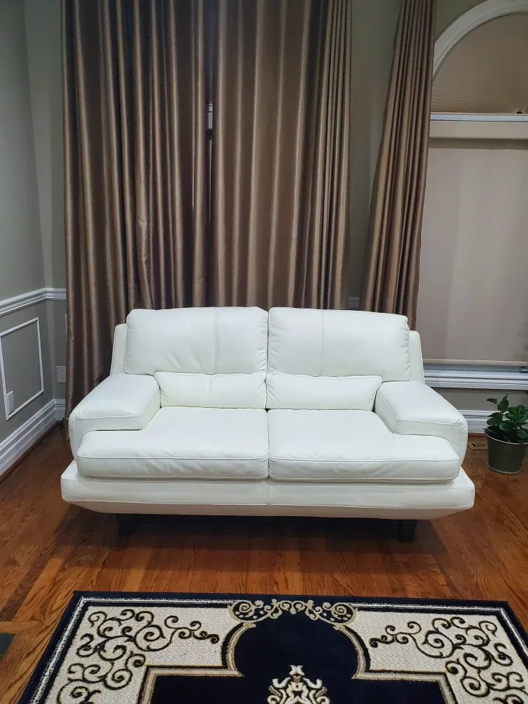 White Leather Sofa