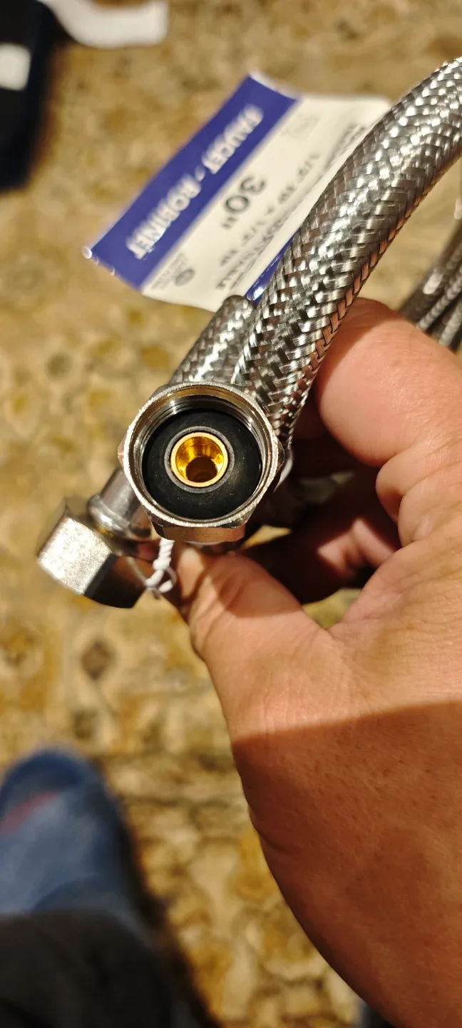 New Raccord Flexible Braided Stainless Steel Connector 30" image indicator(6)