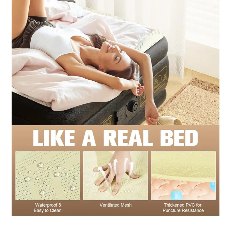 VOSSER Air Mattress VR-L3915 - 75" x 39" x 15" image indicator(4)