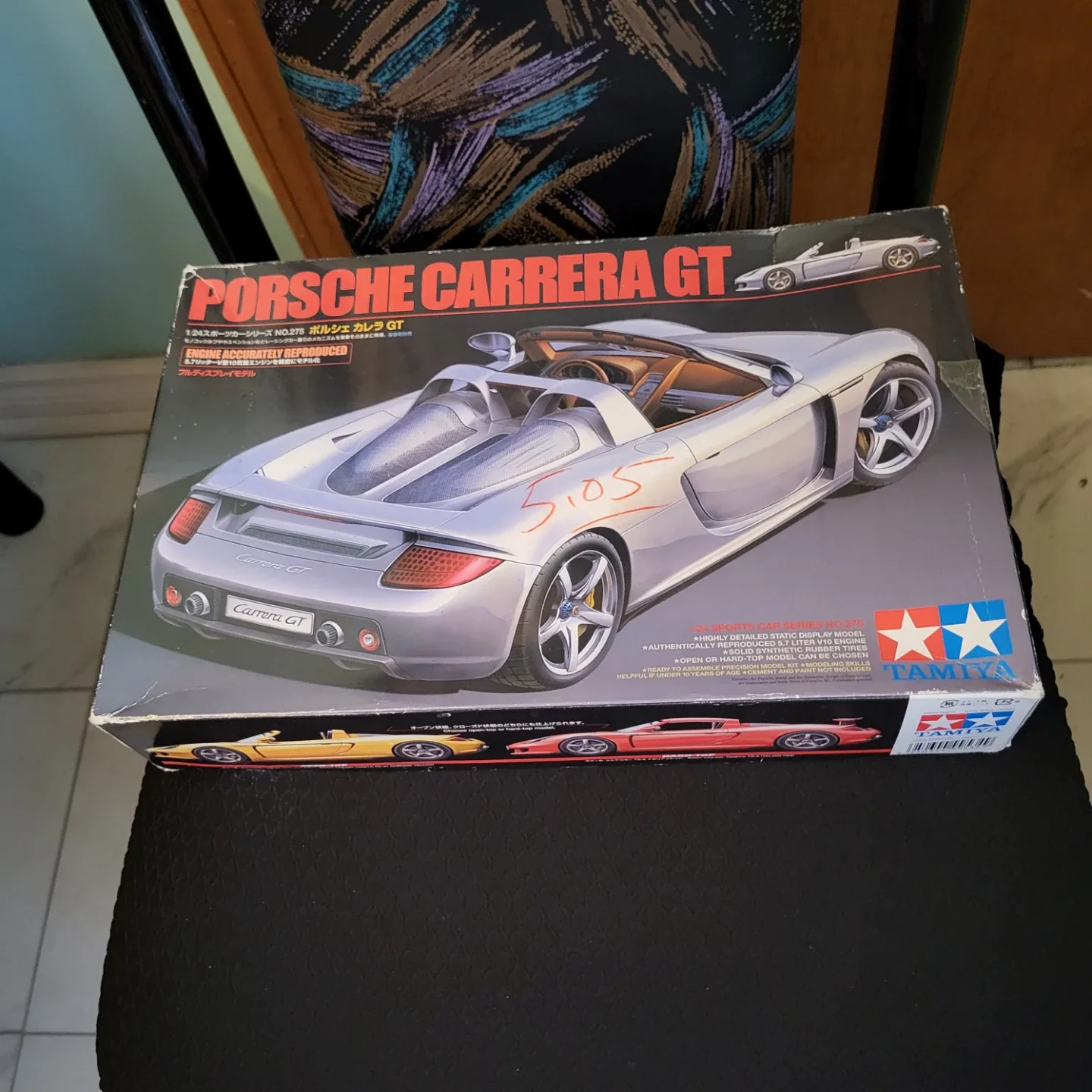 Tamiya Porsche Carrera GT 1/24 Scale Model Kit - New in Box! thumbnail