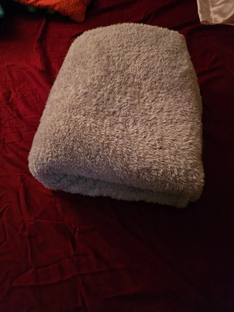 Grey Plush Blanket