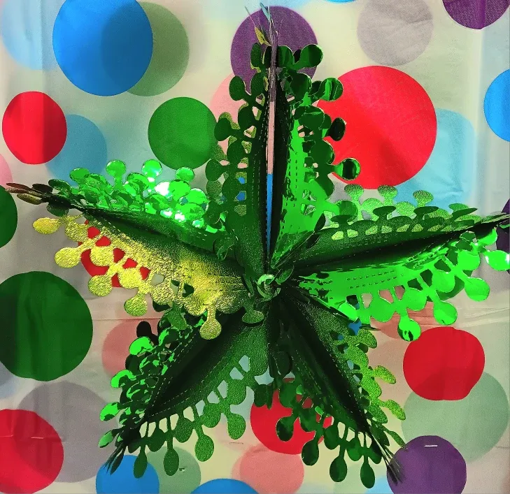 🎄Vintage Metallic Hanging Christmas Decorations Set of 5🎄 image indicator(4)