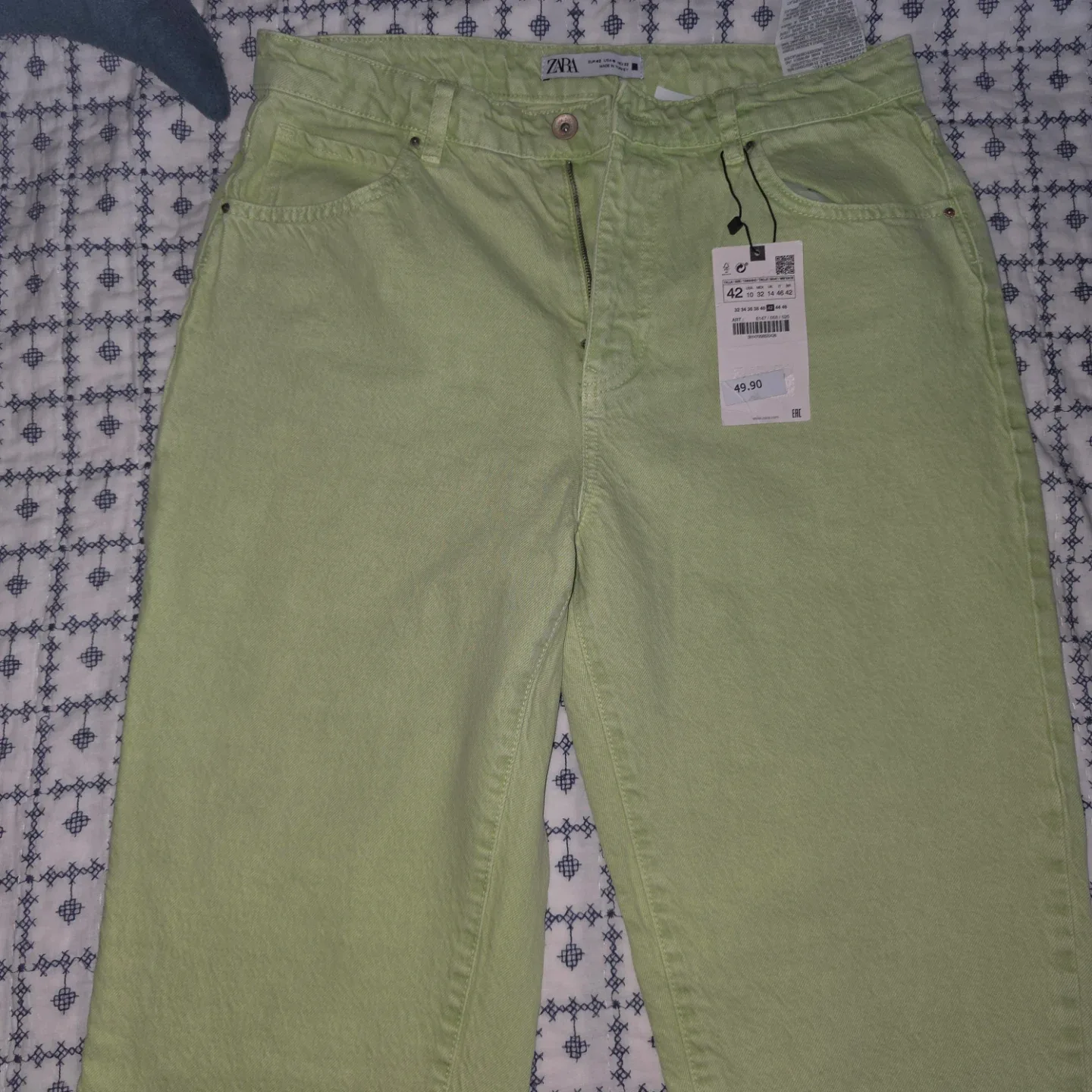 Zara Green Jeans - Size USA 10 image indicator(3)