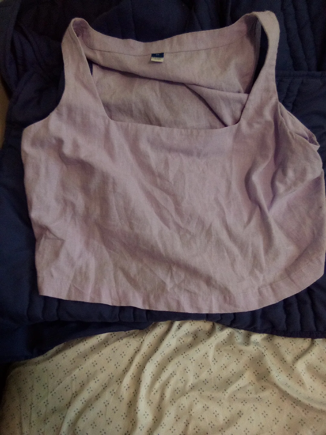 J. Crew Lavender Linen Tank Top - Size Small