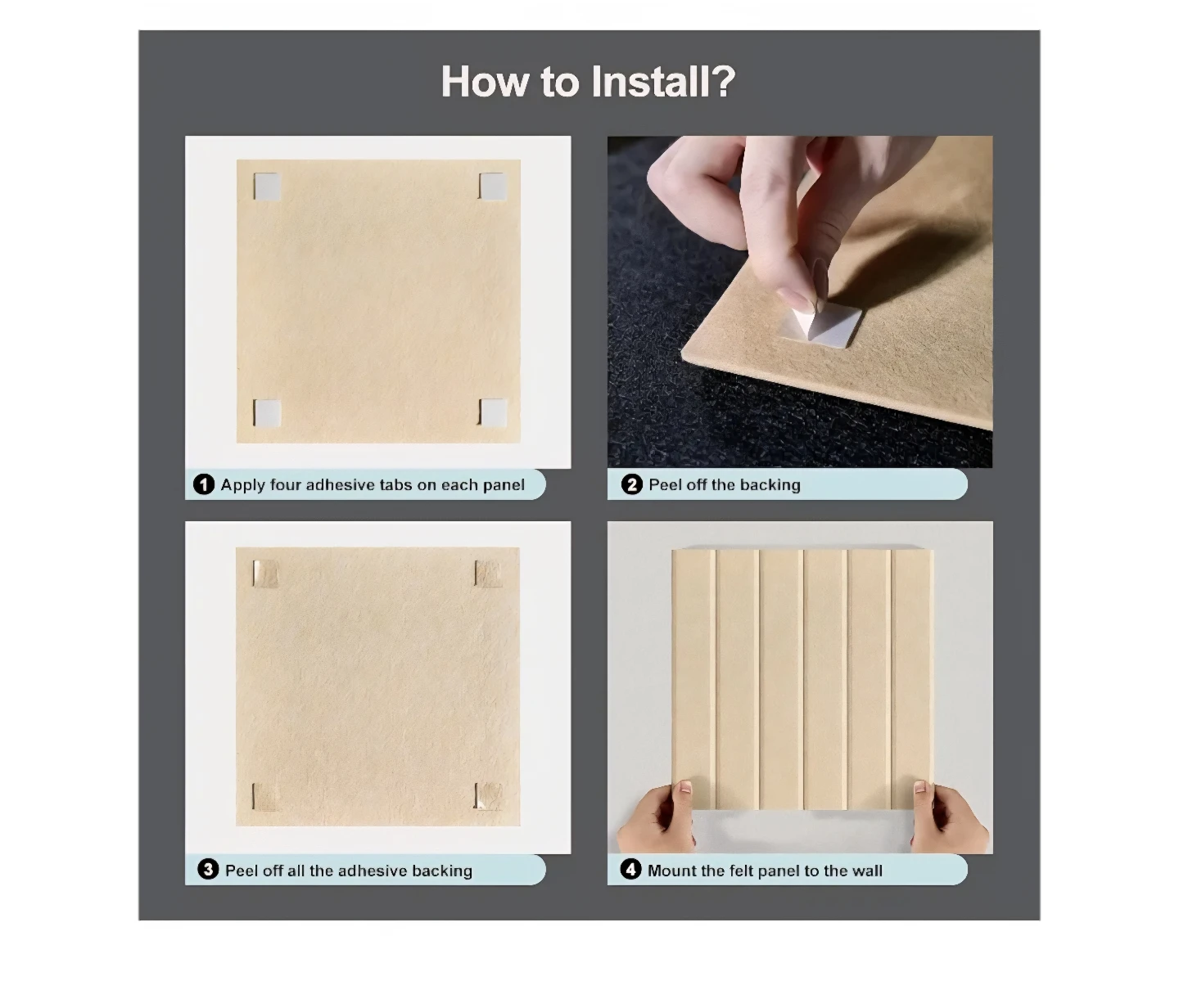 Acoustic Bulletin Board Panels - 12 pcs - photo 3