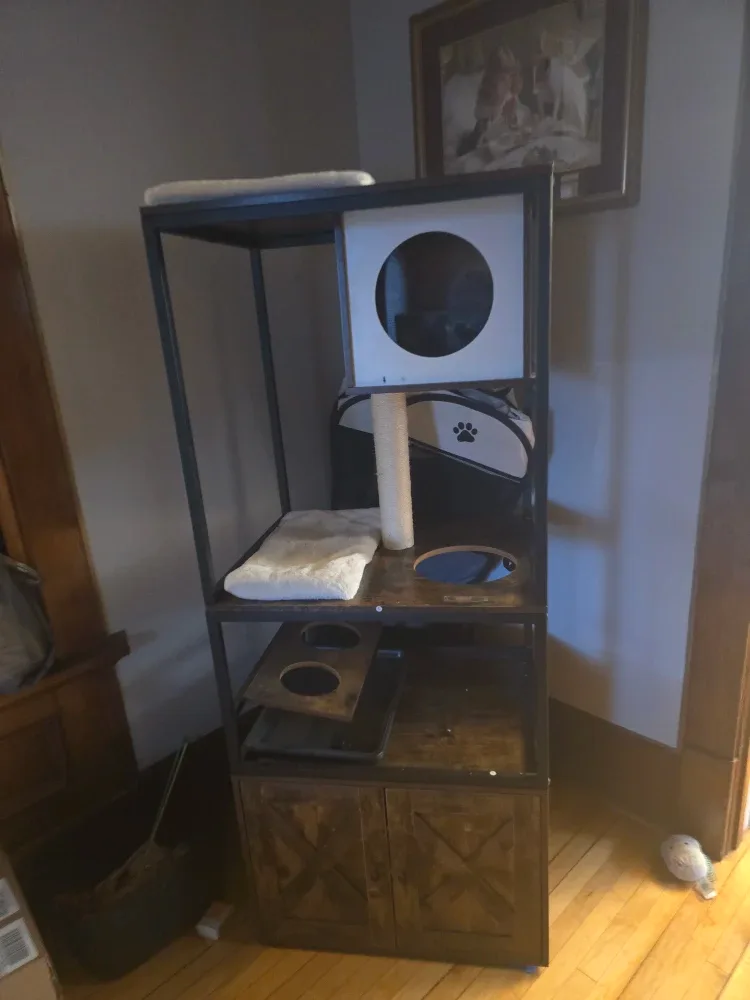 Wooded Cat Tree Tower image indicator(2)