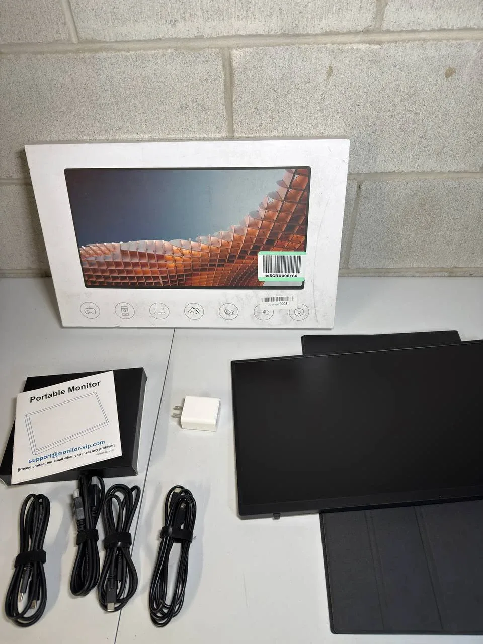 MagicRaven Portable Monitor, 15.6" 1080P Laptop Screen image indicator(2)