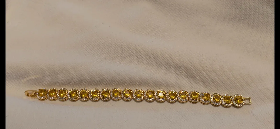 Yellow Gemstone Bracelet