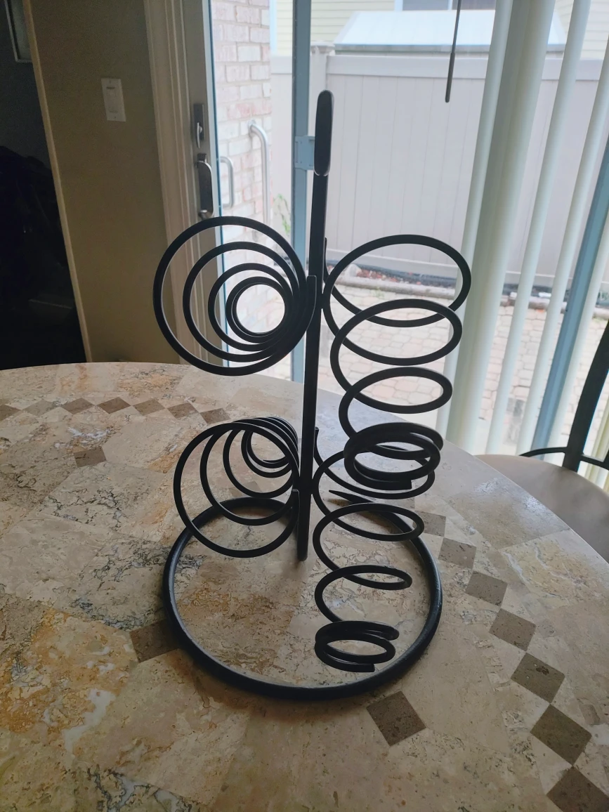 4 Bottle Black Metal Countertop Wine Rack - photo 2