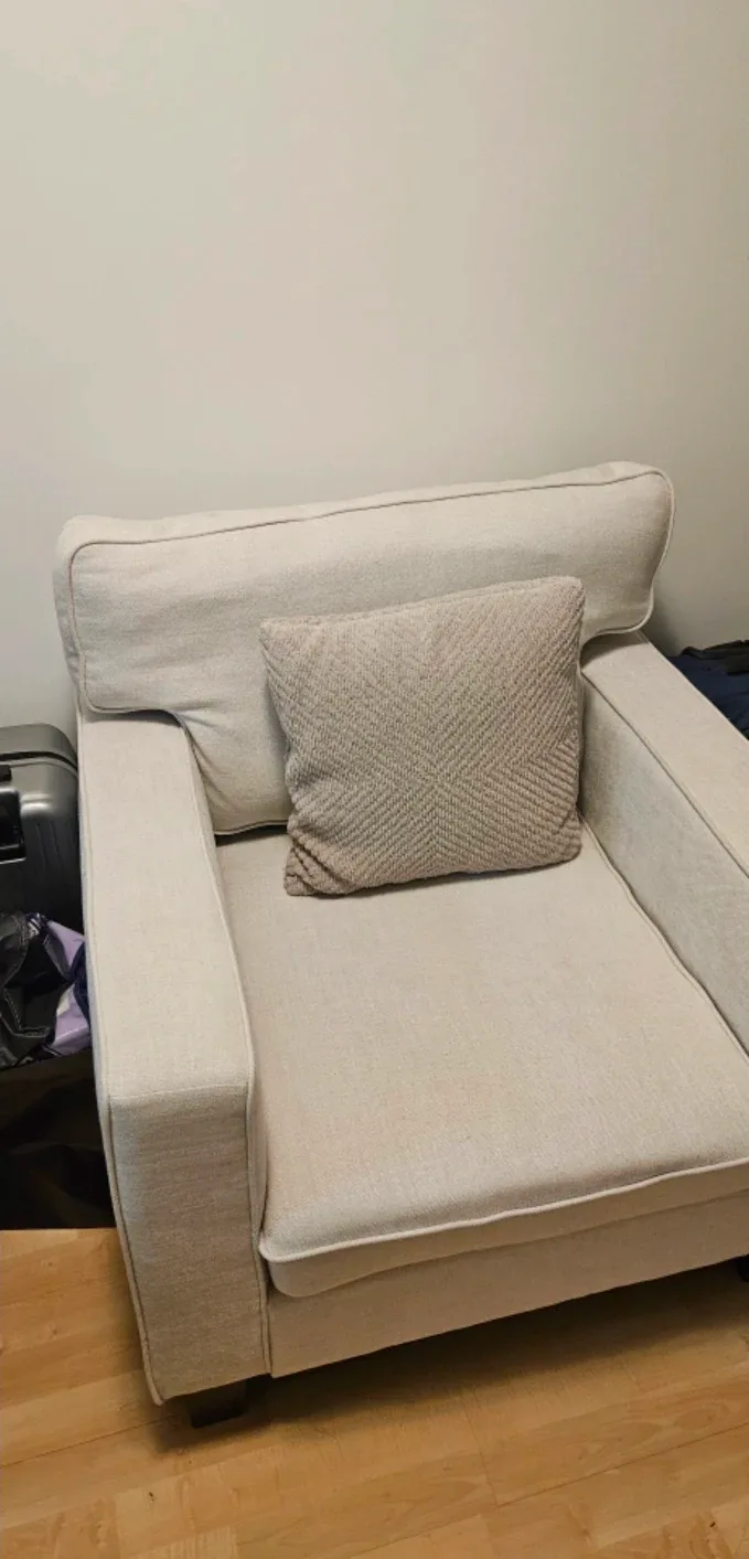Beige Single Couch MOVING SALE