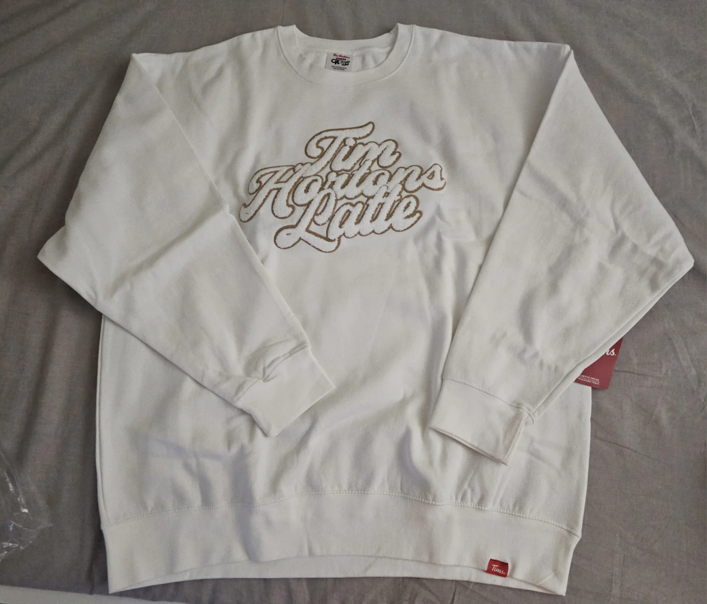 Tim Hortons Latte White Crewneck Sweatshirt - photo 2