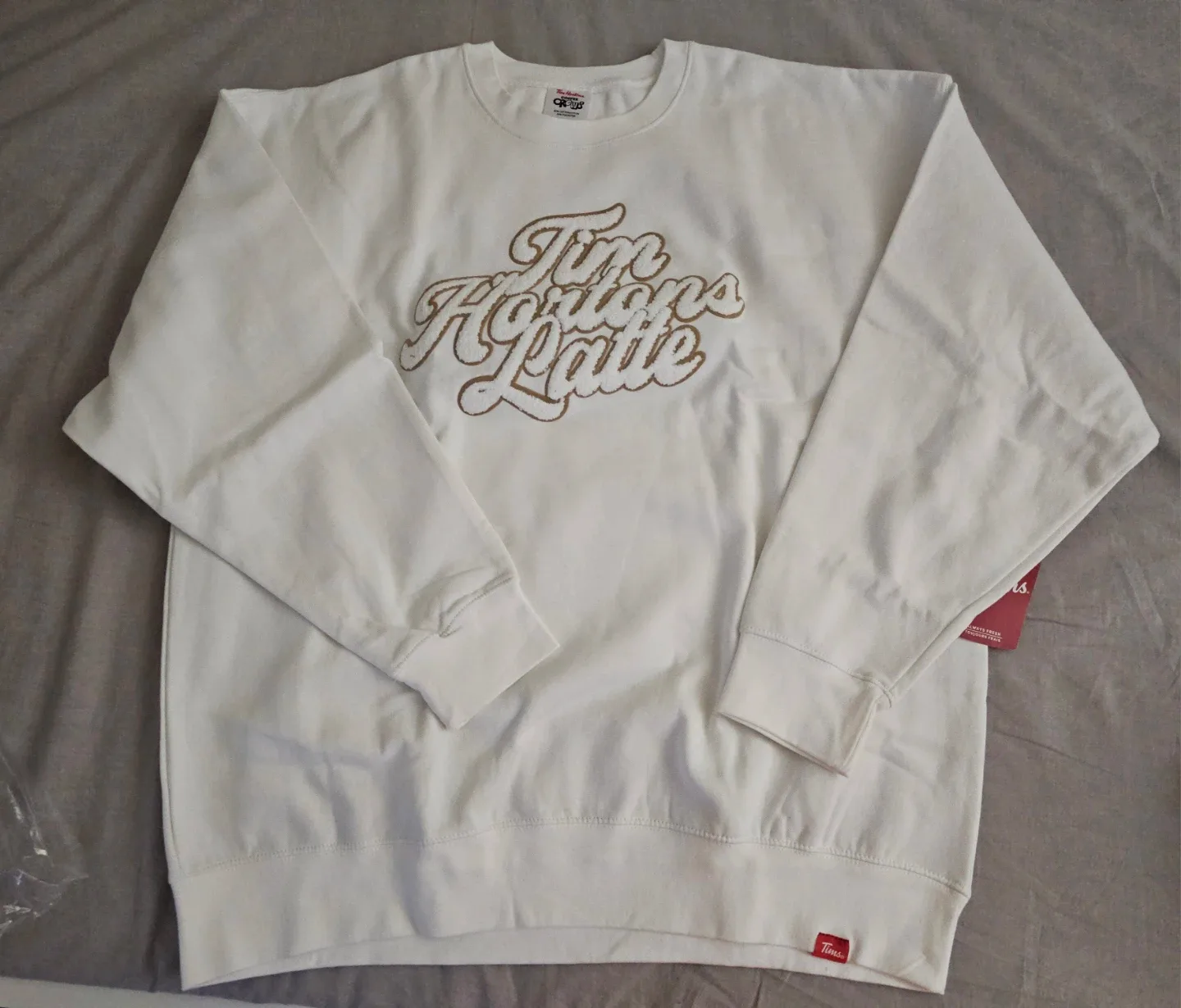 Tim Hortons Latte White Crewneck Sweatshirt image indicator(2)