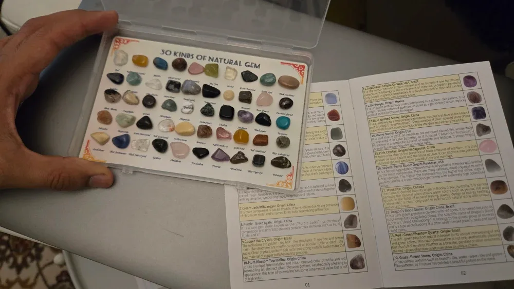 50 Kinds of Natural Gem Collection