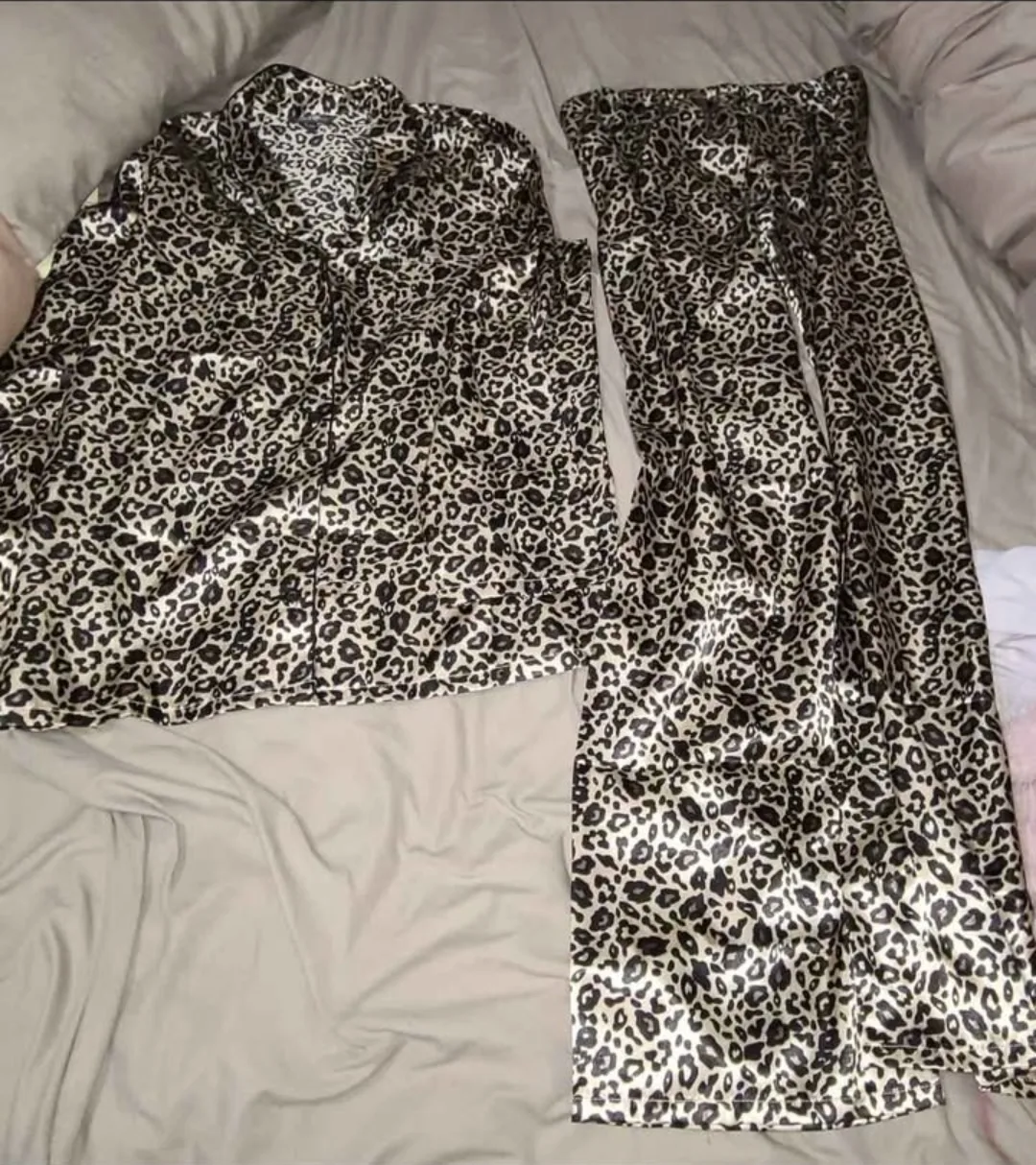 Leopard Print Pajama Set