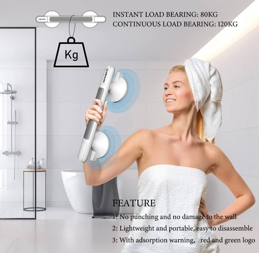 LORESJOY Suction Shower Grab Bar - New in Box! - photo 5