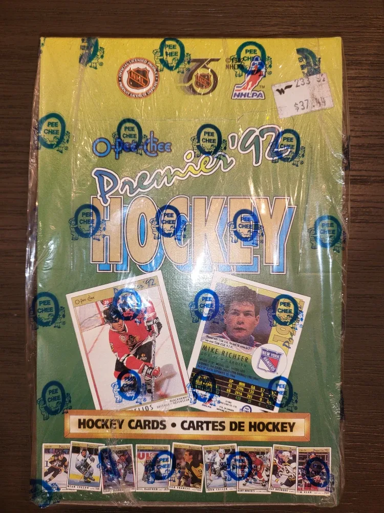O-Pee-Chee Premier '92 Hockey Cards Box image indicator(4)