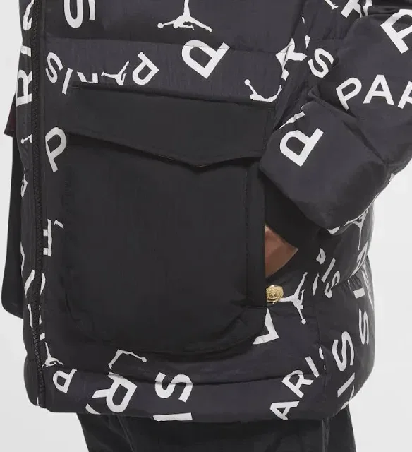 Nike Jordan x PSG Puffer Jacket Black image indicator(6)