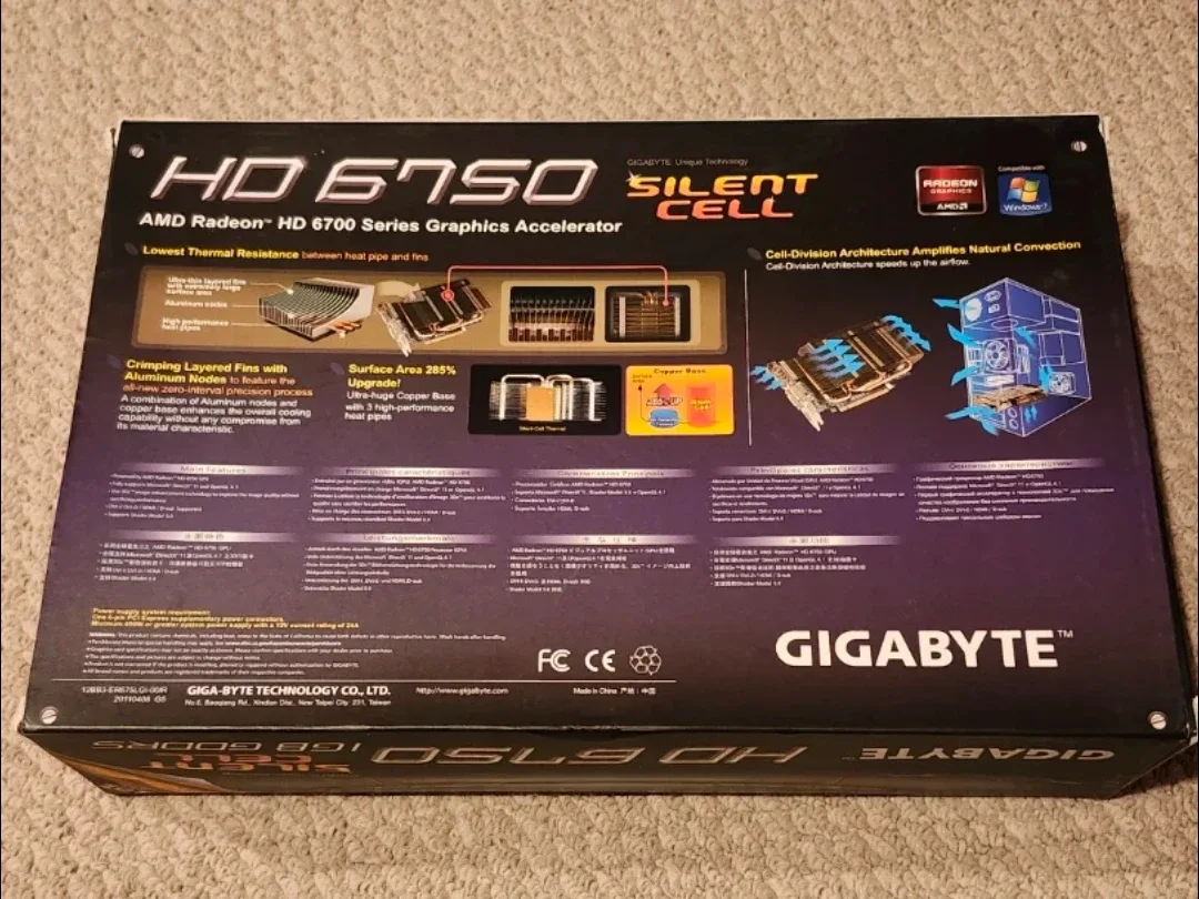 Gigabyte AMD Radeon HD 6750 1GB GDDR5 Graphics Card image indicator(2)