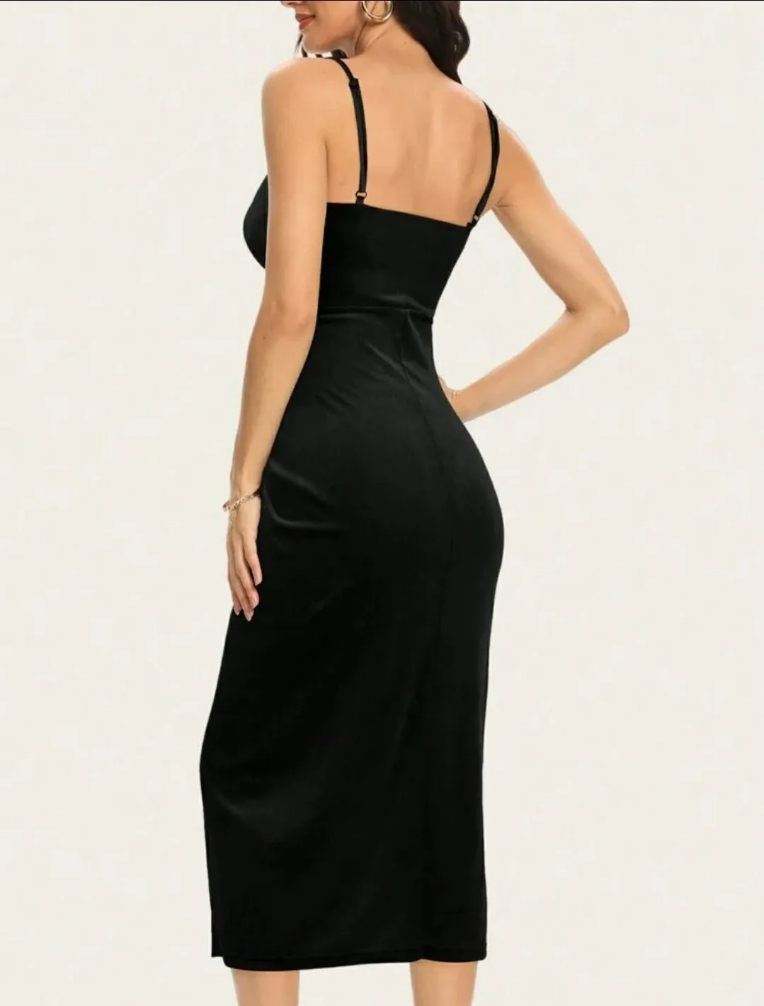 New Forever 21 Black Party Collection Dress Sz L with Tags image indicator(2)