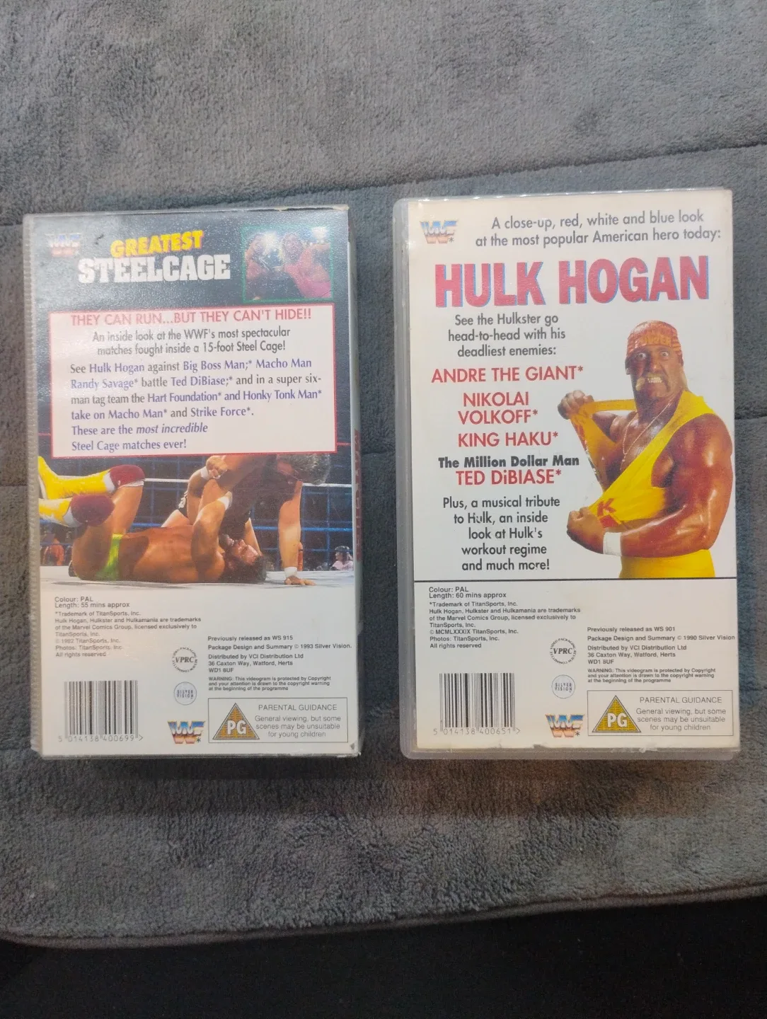 WWF/WWE VHS Tapes - Hulk Hogan & Steel Cage image indicator(2)