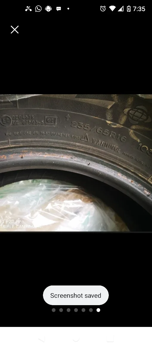 Michelin Radial. 235/65R16 Tire image indicator(5)