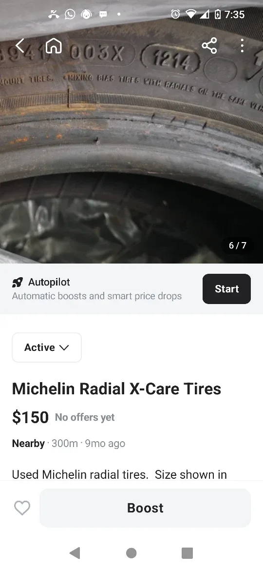 Michelin Radial. 235/65R16 Tire image indicator(6)