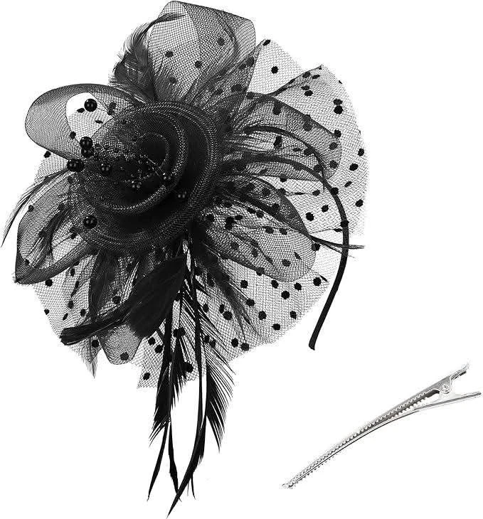 NEW~Fascinator Hat w/ Hair Clip & Headband - photo 2