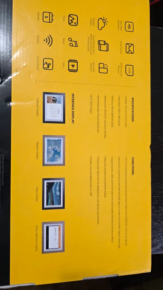 Kodak Classic 10-Inch WiFi Photo Frame - New image indicator(2)