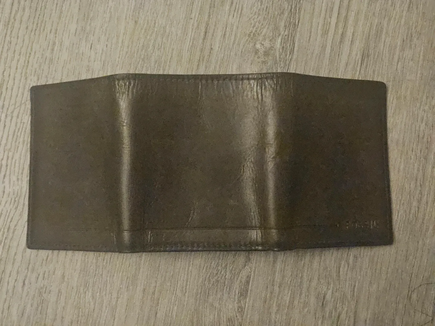 Fossil Brown Leather Tri-Fold Wallet