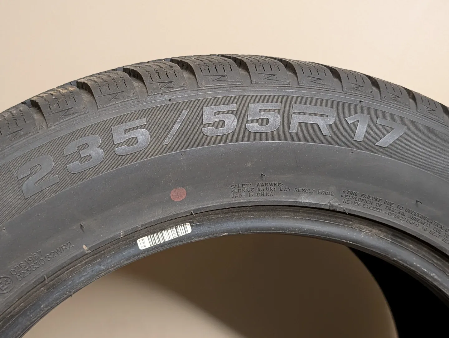 235/55R17 Winter Tire 🥕