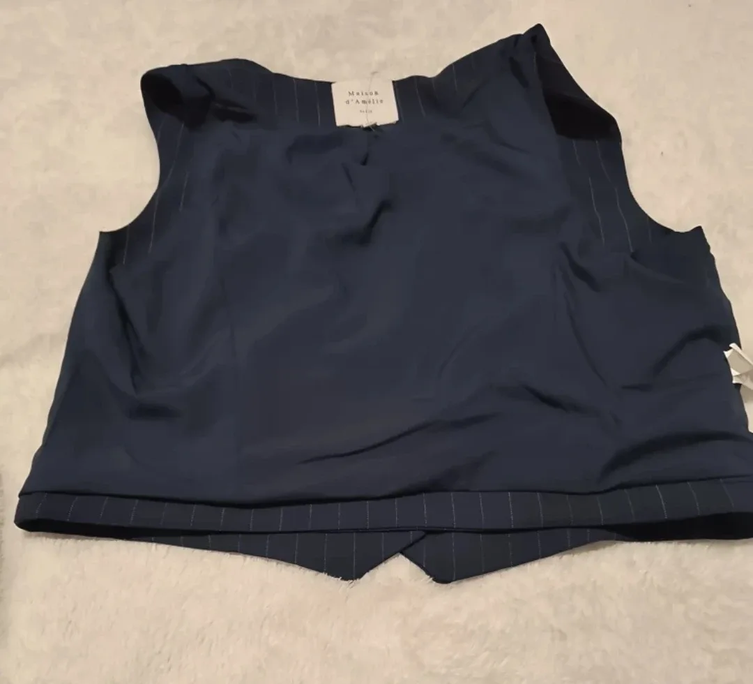 Maison de Camille Pinstripe Vest image indicator(6)