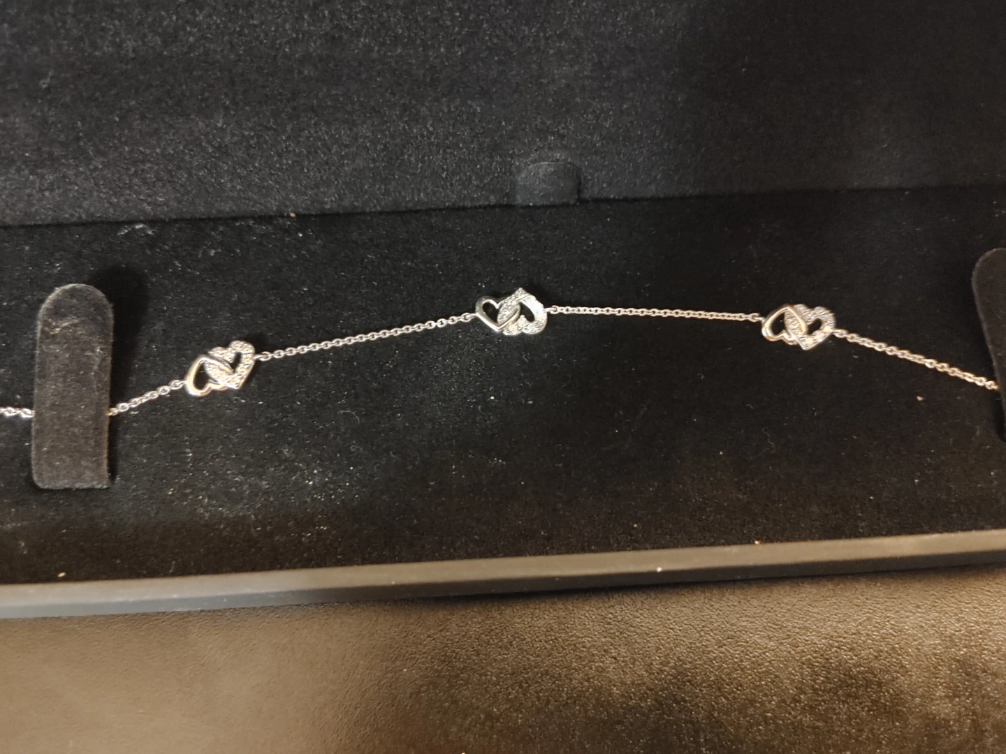 Heart studded diamond bracelet - photo 2