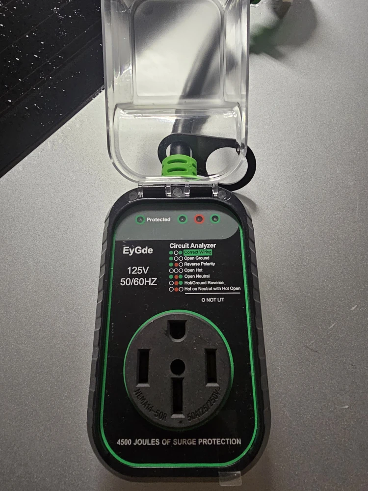 EyGde 125V Circuit Analyzer with Surge Protection
