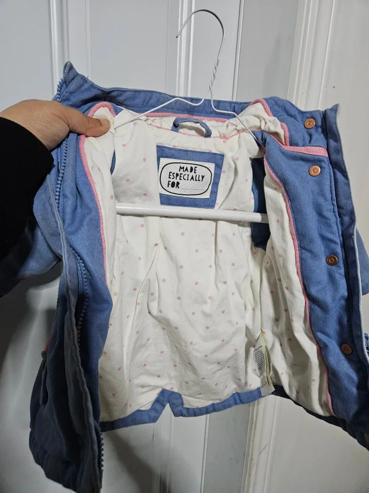 M&S Chambray Baby Jacket (3-6 Months) image indicator(3)