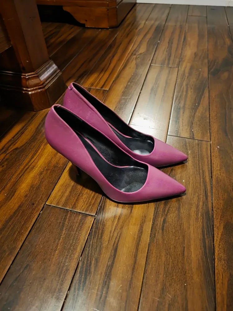 Balenciaga Purple Pointed Heels - Size 38.