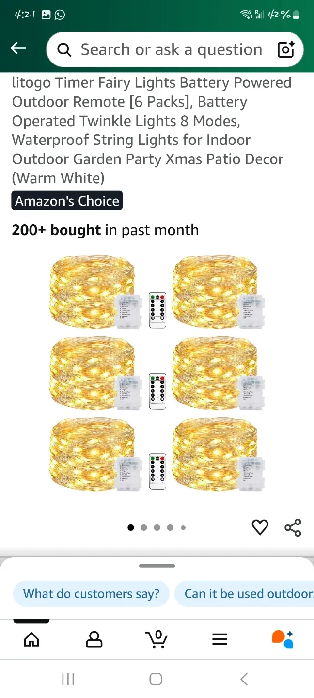 Litogo Fairy Lights - 6 Pack thumbnail