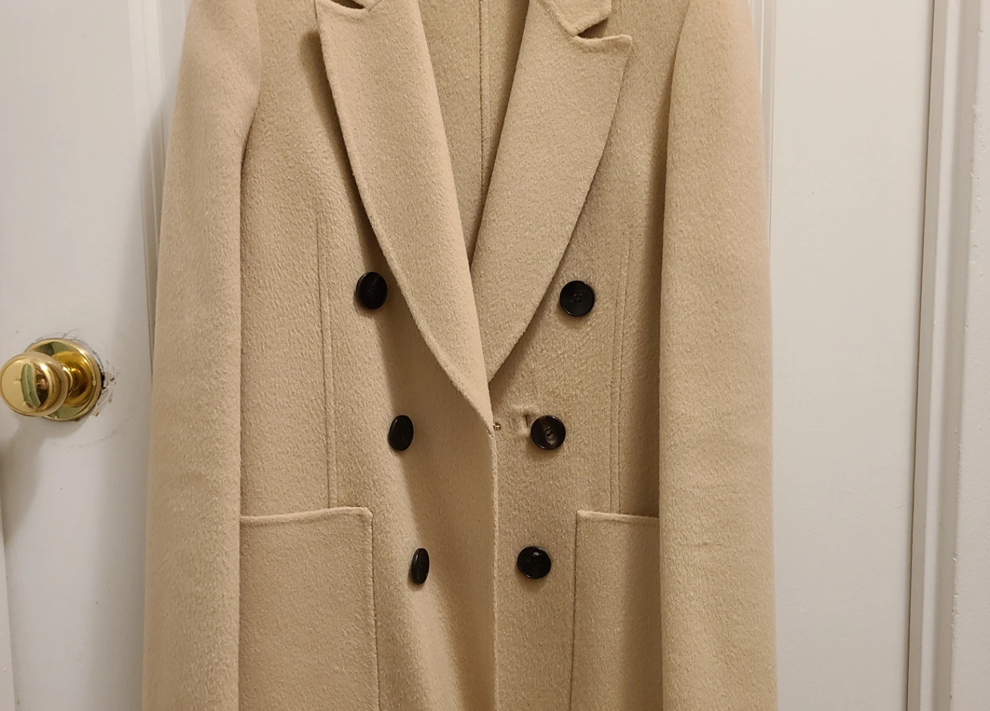 Beige Wool Blend Coat - photo 2