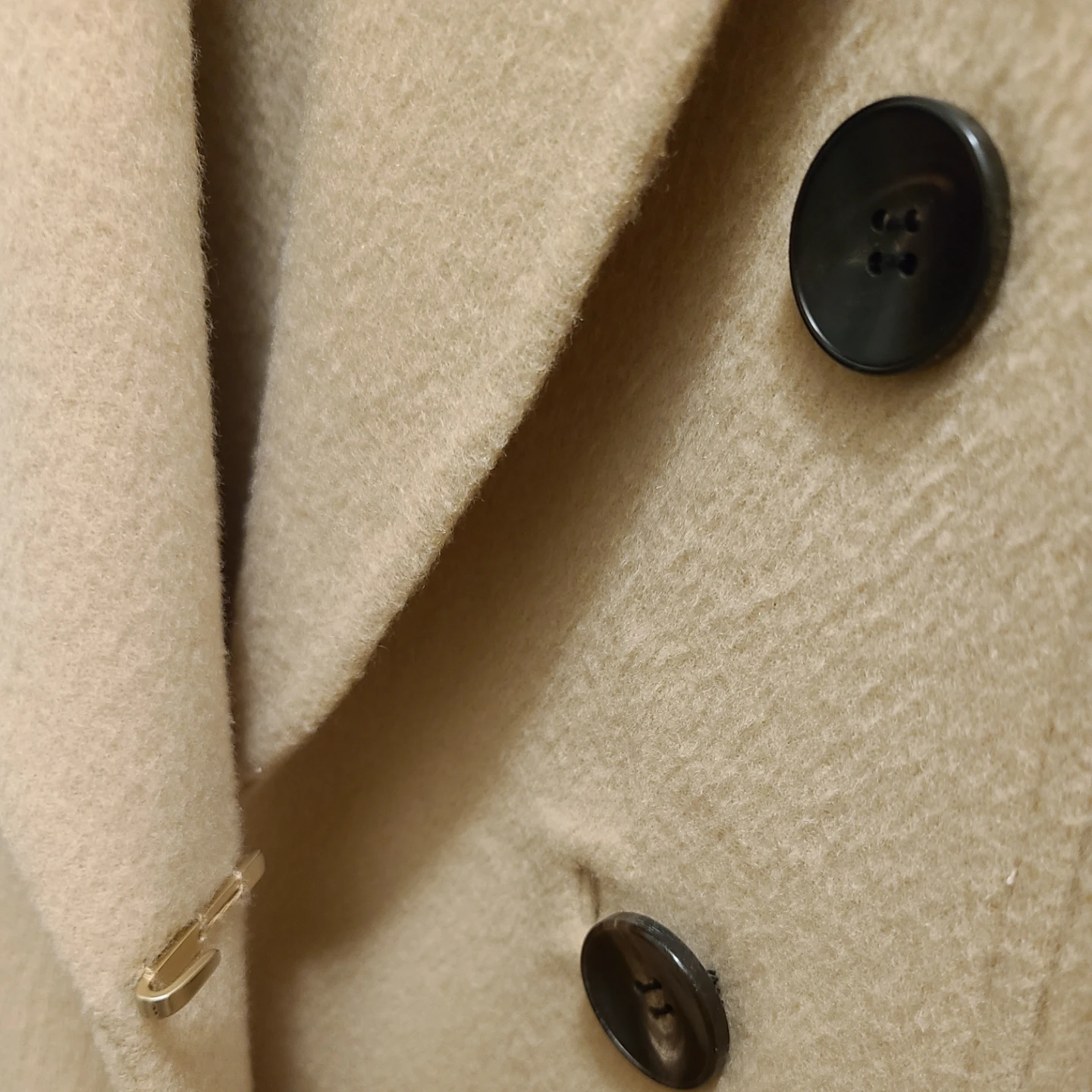 Beige Wool Blend Coat - photo 3