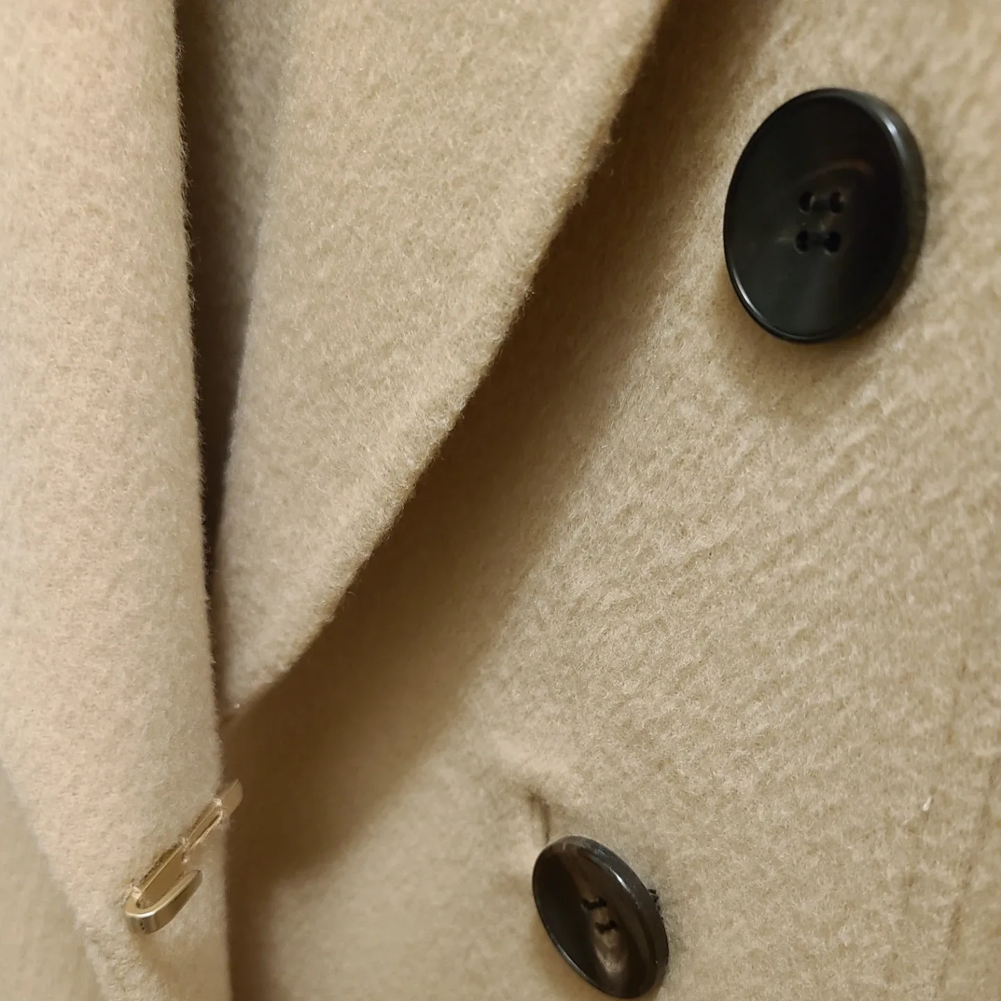 Beige Wool Blend Coat image indicator(3)