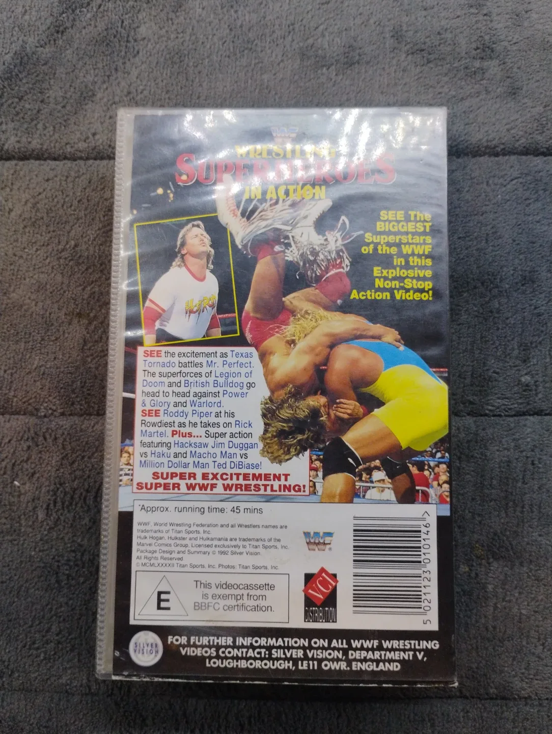 WWF Wrestling Superheroes in Action VHS Tape image indicator(2)