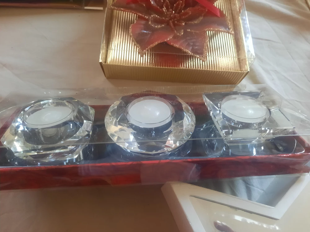 New Decora Glass Tealight Holders (Set of 3) - photo 2