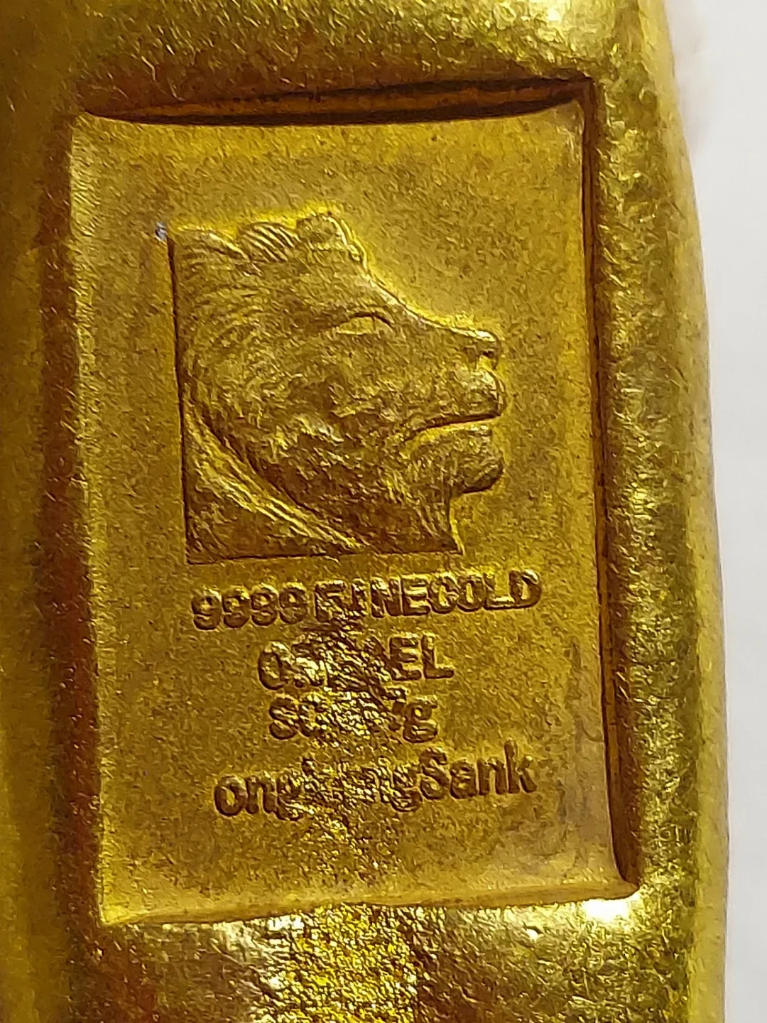 999.9 Fine Gold Bar Plated ** TAI FOOK HONG KONG image indicator(9)