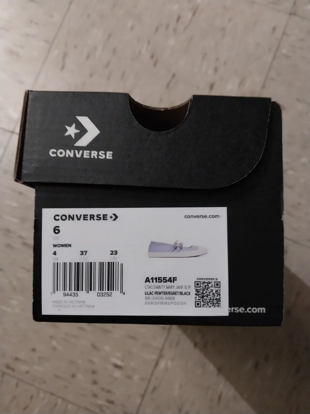 Converse CTAS Dainty Mary Jane Slip Lilac Pewter/Egret, Size 6 thumbnail