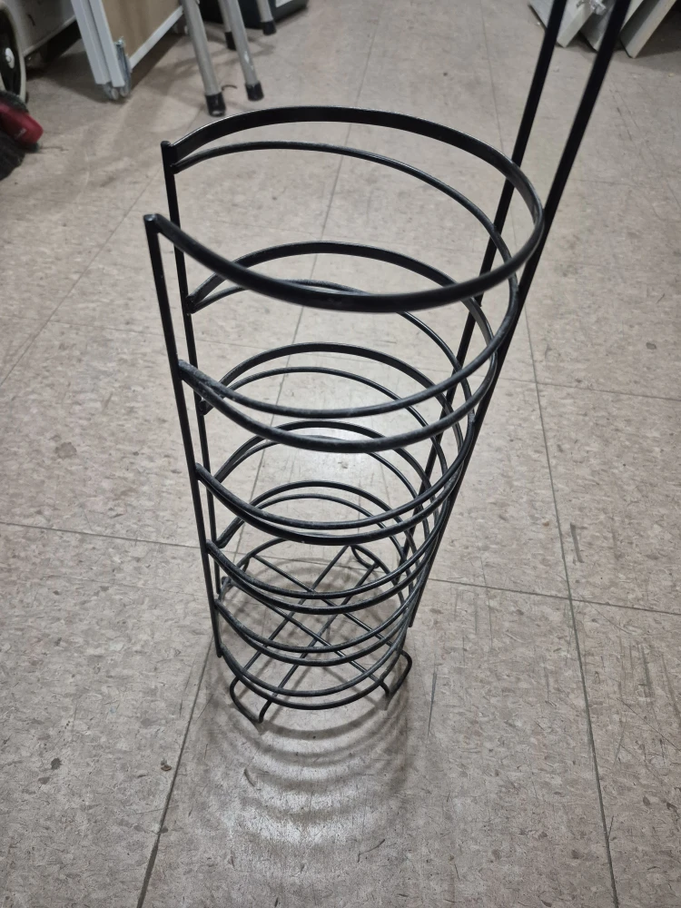 Black Metal Plate Rack Holder - photo 2