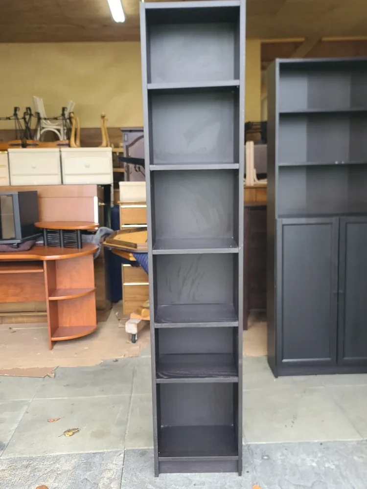 Tall Black Bookcase