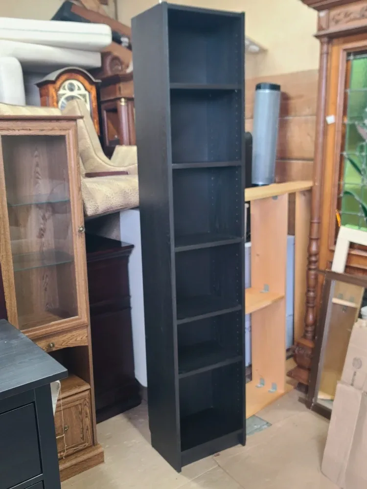 Tall Black Bookcase image indicator(2)