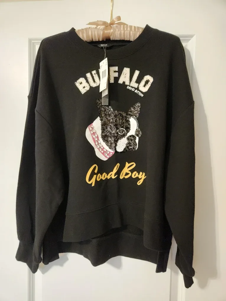 Buffalo David Bitton Black Sweatshirt L/G