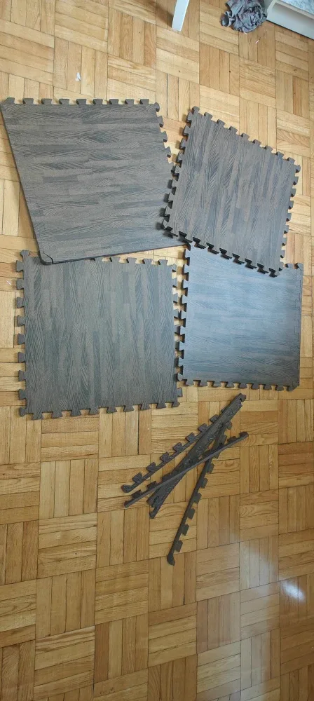 Wood Grain Interlocking Foam Floor mat image indicator(3)