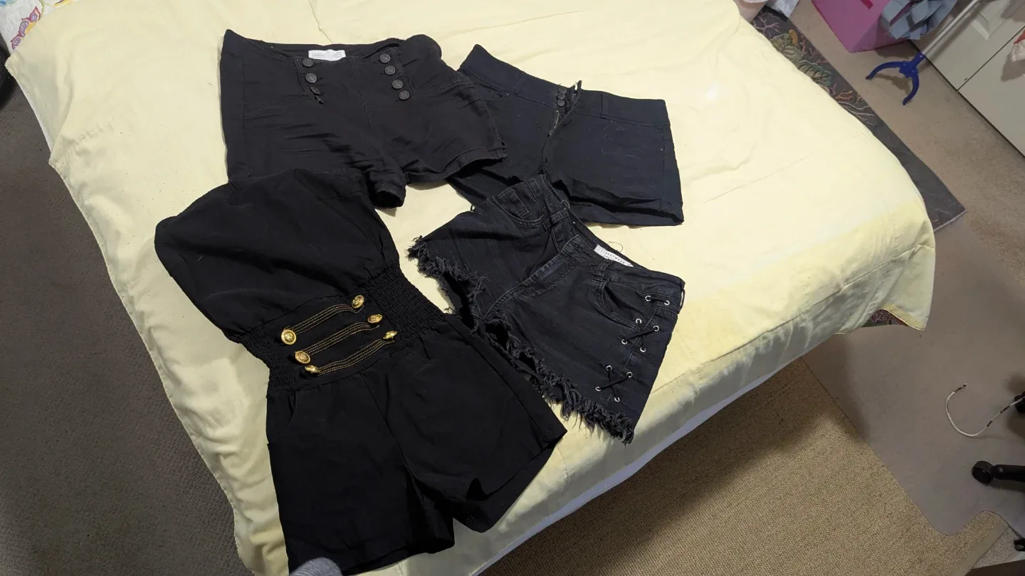 Assorted Black Shorts & Romper image indicator(2)