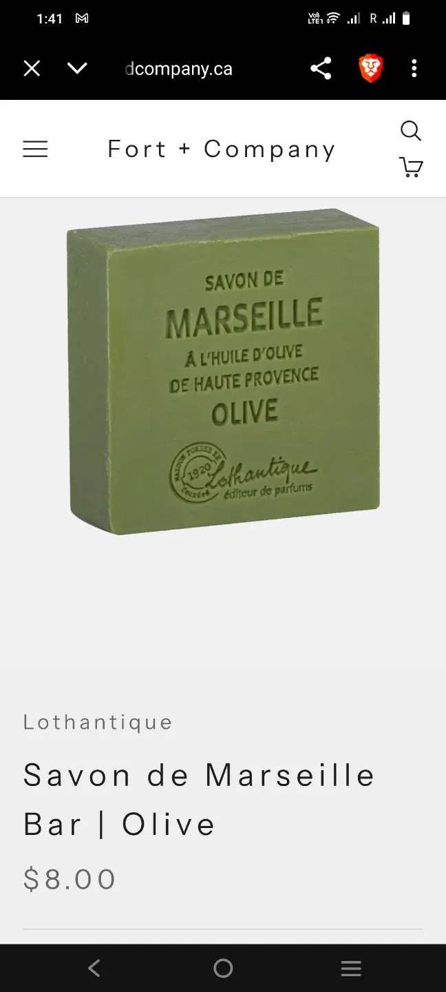 Lothantique Savon de Marseille Olive Bar Soap image indicator(2)